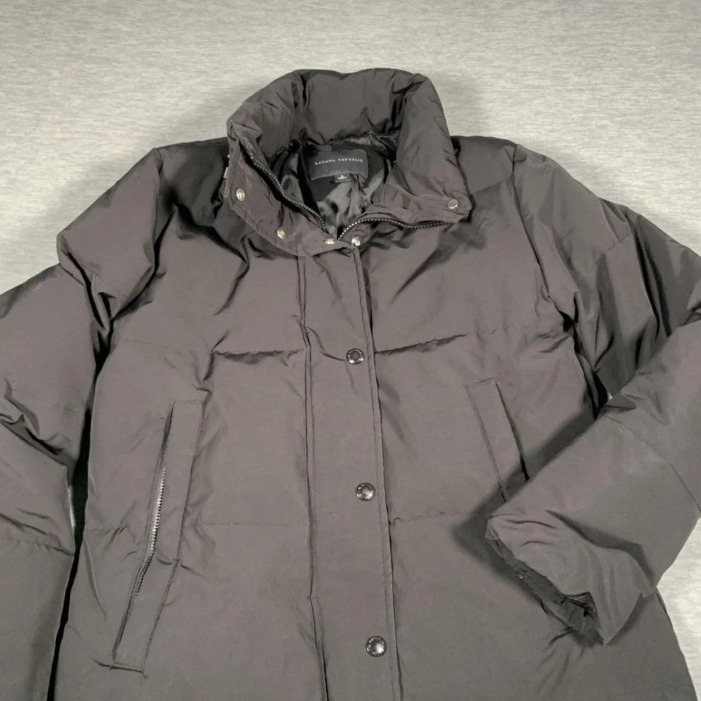 Banana Republic Jacket‎ Mens Small Down Puffer Parka Coat Winter Warm Hooded